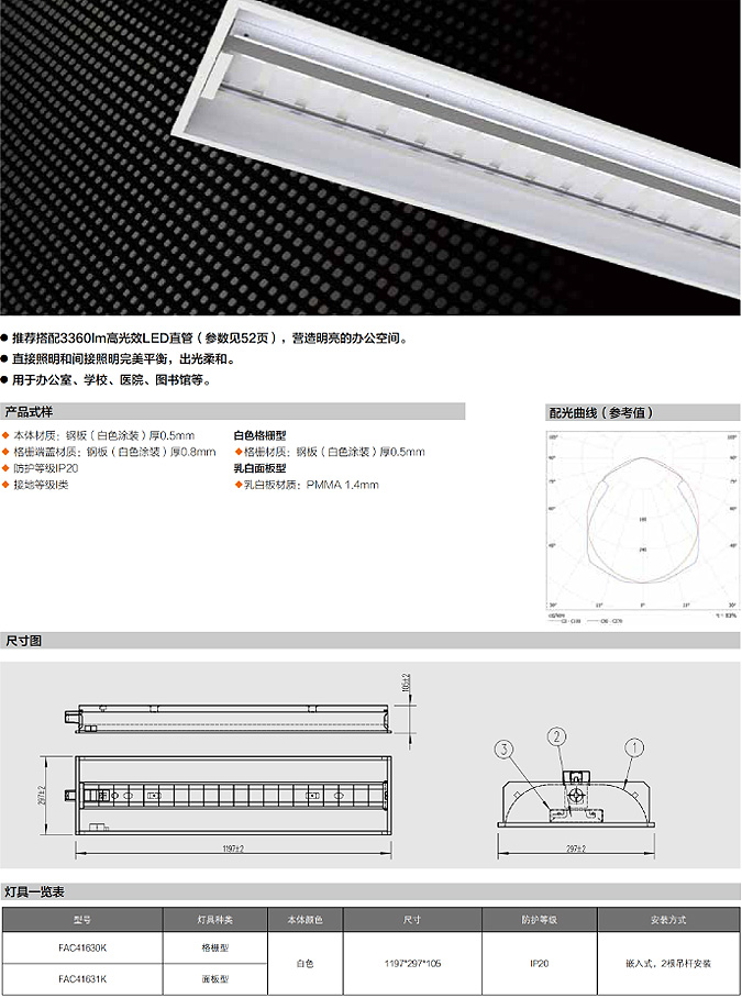 办公、公建照明灯具
